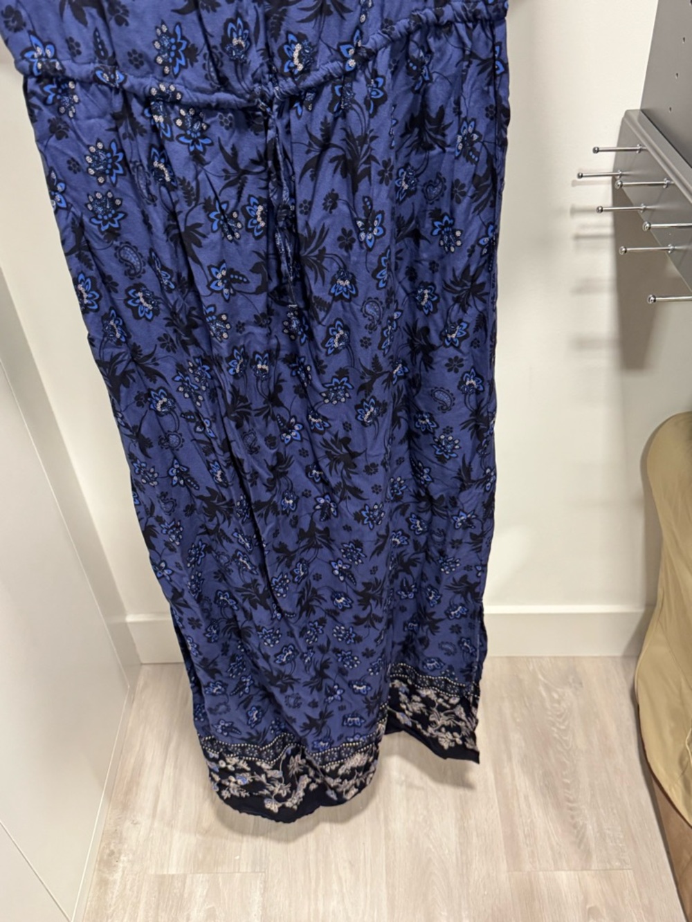 beachlunchlounge Navy Blue Floral Maxi Dress - Picture 5 of 7